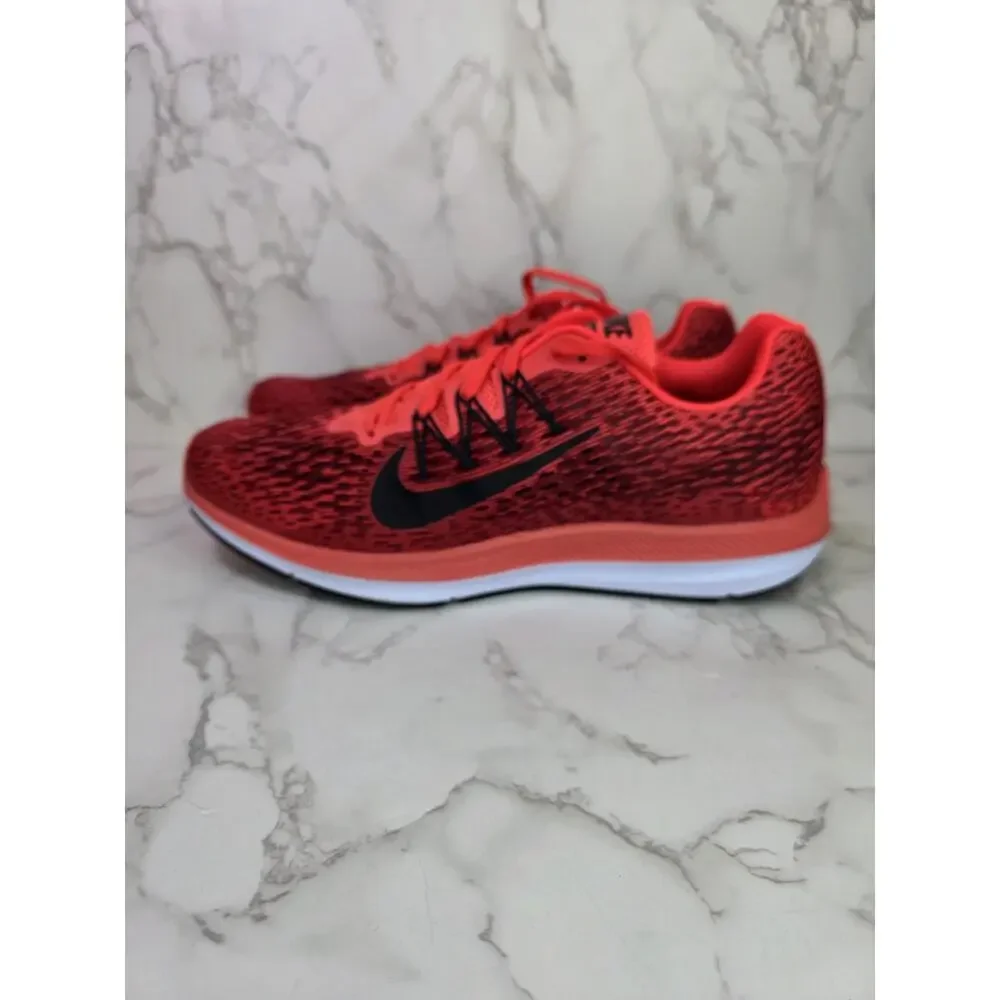 Nike Men's 10 Crimson Air Zoom Winflo 5 Red Trainer Athletic Sneakers AA7406-600